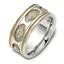 Обручальное кольцо с круглыми бриллиантами из золота 585 пробы, артикул R-2228, цена 59 922,60 ₽
