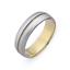 Обручальное кольцо из двухцветного золота 585 пробы, артикул R-СЕ036, цена 33 156,00 ₽