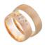 Обручальные кольца парные с бриллиантами из золота 585 пробы, артикул R-80601-3м, цена 80 164,56 ₽