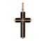 Крест православный золото кубический цирконий, артикул R-ТТ3386-2, цена 28 170,00 ₽