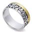 Роскошное  обручальное кольцо с эмалью из белого и желтого золота 585 пробы, артикул R-St112e, цена 21 609,00 ₽