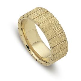Обручальное кольцо из желтого золота 585 пробы, артикул R-ДК 012