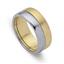 Обручальное кольцо из двухцветного золота 585 пробы, артикул R-ДК 035, цена 40 932,00 ₽