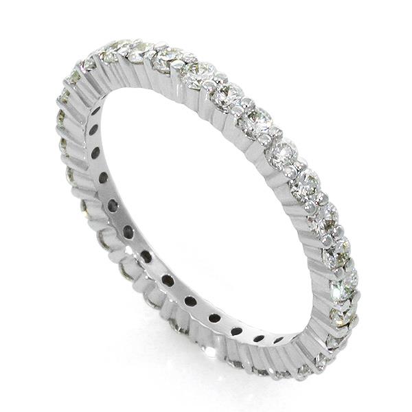 Обручальное кольцо с 31 бриллиантом 0,84 ct 4/5 из белого золота, артикул R-QS2056
