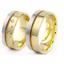 Обручальные кольца парные с бриллиантами из комбинированного золота, артикул R-ТС 1557, цена 113 588,40 ₽