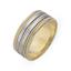 Обручальное кольцо из двухцветного золота 585 пробы, артикул R-СЕ010, цена 50 112,00 ₽