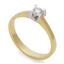 Помолвочное кольцо с 1 бриллиантом 0,20 ct 4/5 желтое белое золото, артикул R-TRN04963-006, цена 41 300,00 ₽