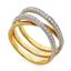 Кольцо с 42 бриллиантами 0,49 ct 4/5  желтое золото, артикул R-MR010972, цена 68 400,00 ₽