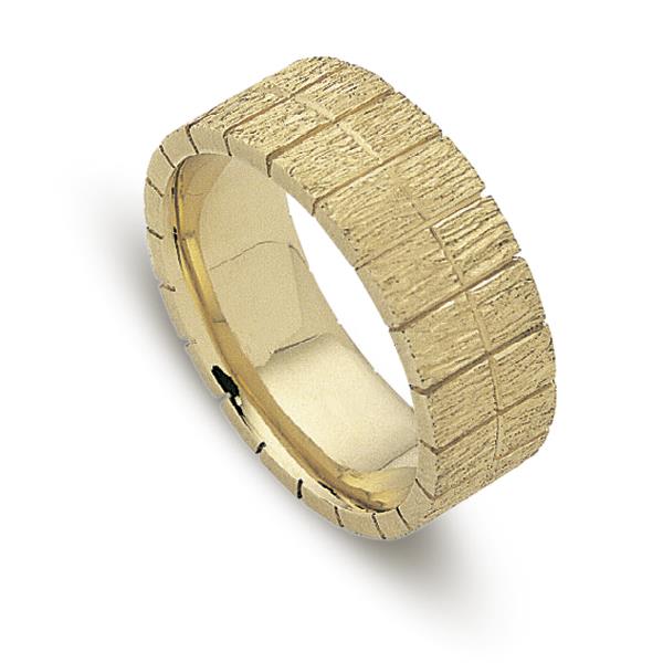 Обручальное кольцо из желтого золота 585 пробы, артикул R-ДК 012