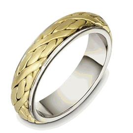 Эксклюзивное обручальное кольцо из золота 585 пробы, артикул R-033761