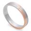 Обручальное дизайнерское кольцо из белого и розового золота 585 пробы, артикул R-St174e, цена 23 436,00 ₽