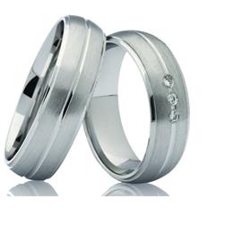 Обручальные кольца парные с бриллиантами серии "Twin Set", артикул R-ТС 1698