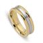 Обручальное кольцо из двухцветного золота 585 пробы, артикул R-ДК 034, цена 35 316,00 ₽