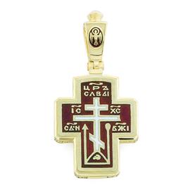 Крест православный с надписями Иисус Христос, Царь Славы, Спаси и сохрани, артикул R-РКб1608-1