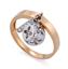 Кольцо с 11 бриллиантами 0,10 ct 4/5 из розового и белого золота, артикул R-СА336, цена 20 000,00 ₽