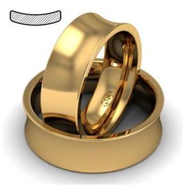 Обручальное кольцо из розового золота, ширина 7 мм, комфортная посадка, артикул R-W875R