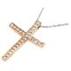 Цепь с подвеской в форме православного креста с бриллиантами 0,42 карат