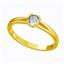 Помолвочное кольцо с 1 бриллиантом 0,21 ct 4/5  из желтого золота 585°, артикул R-D44706-1, цена 35 200,00 ₽