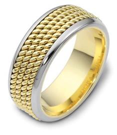 Эксклюзивное обручальное кольцо из золота 585 пробы, артикул R-G1892