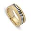 Обручальное кольцо из двухцветного золота 585 пробы, артикул R-ДК 030, цена 37 260,00 ₽