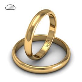 Обручальное кольцо классическое из розового золота, ширина 3 мм, артикул R-W235R