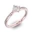 Помолвочное кольцо с 1 бриллиантом 0,45 ct 4/5  и 20 бриллиантами 0,12 ct 4/5 из розового золота 585°, артикул R-D38309-3, цена 161 989,60 ₽