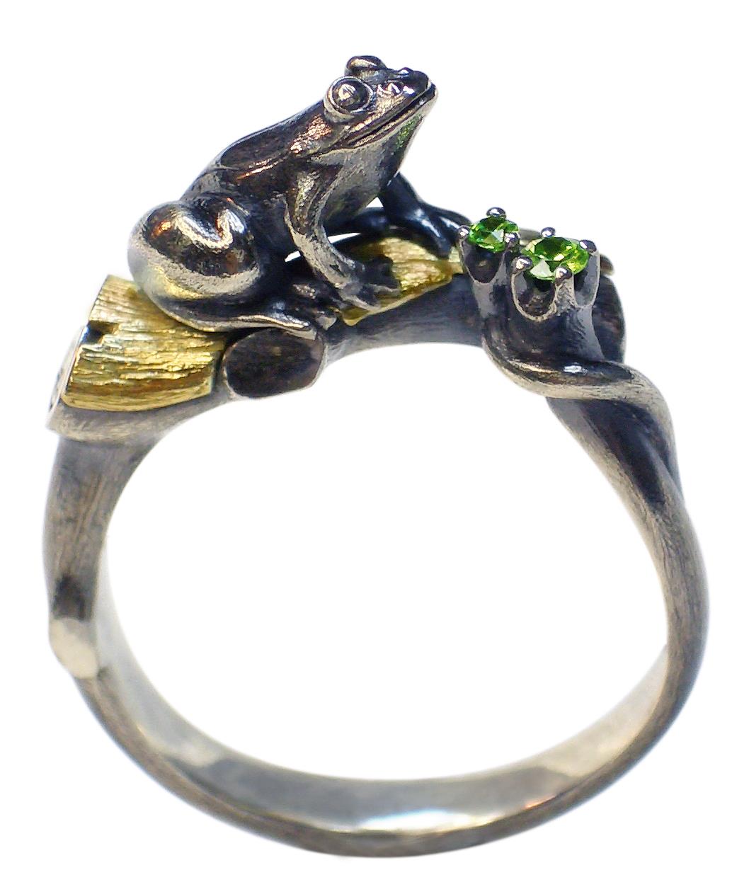 Золотое кольцо лягушка Санлайт