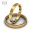 Обручальное кольцо классическое из розового золота, ширина 3 мм, артикул R-W135R, цена 15 100,00 ₽