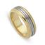 Обручальное кольцо из двухцветного золота 585 пробы, артикул R-ДК 029, цена 34 614,00 ₽