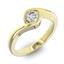 Помолвочное кольцо 1 бриллиантом 0,5 ct 4/5 из желтого золота 585°, артикул R-D38248-1, цена 236 693,44 ₽