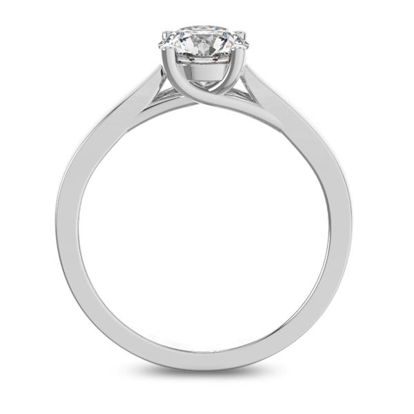 Помолвочное кольцо 1 бриллиантом 0,70 ct 4/5 из белого золота 585°