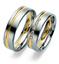 Обручальные кольца дизайнерские белое и желтое золото, артикул R-ТС 1565, цена 65 223,00 ₽