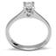Помолвочное кольцо с 1 бриллиантом 0,38 ct 7/7 белое золото, артикул R-НП 063-2, цена 59 500,00 ₽