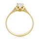 Помолвочное кольцо с 1 бриллиантом 0,40 ct 4/5 желтое золото 585°