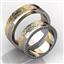 Обручальные кольца парные с бриллиантами из золота 585 пробы, артикул R-GGR57, цена 113 616,90 ₽