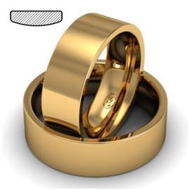 Обручальное кольцо из розового золота, ширина 7 мм, комфортная посадка, артикул R-W775R
