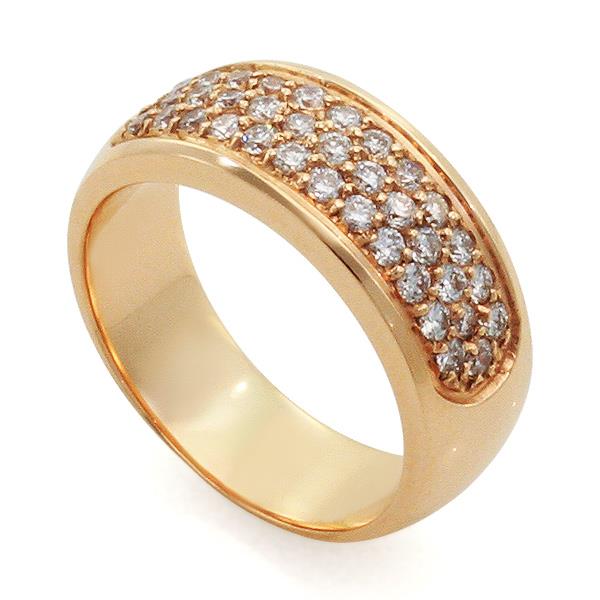 Обручальное кольцо с бриллиантами, артикул R-3298-3