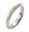 Обручальное кольцо с бриллиантом из белого и желтого золота 585 пробы, артикул R-2498/001, цена 35 910,80 ₽