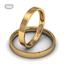Обручальное кольцо из розового золота, ширина 3 мм, комфортная посадка, артикул R-W735R, цена 13 750,00 ₽
