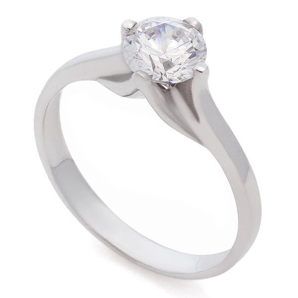 Каррат. Помолвочное кольцо 585 белое золото. 585 Кольцо с бриллиантом 0,5 карат. 0.55 Карат бриллианта.