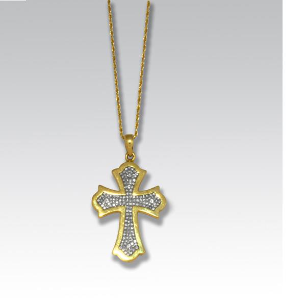 Цепь с подвеской в форме православного креста