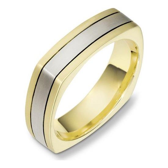 Эксклюзивное обручальное кольцо из золота 585 пробы