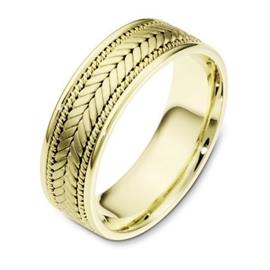 Эксклюзивное обручальное кольцо из золота 585 пробы, артикул R-G1007