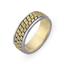Обручальное кольцо из двухцветного золота 585 пробы, артикул R-СЕ005, цена 44 604,00 ₽