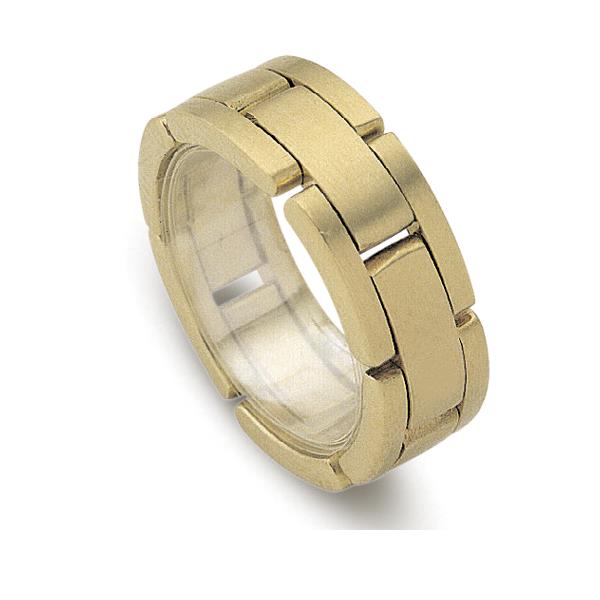 Обручальное кольцо из желтого золота 585 пробы, артикул R-ДК 001