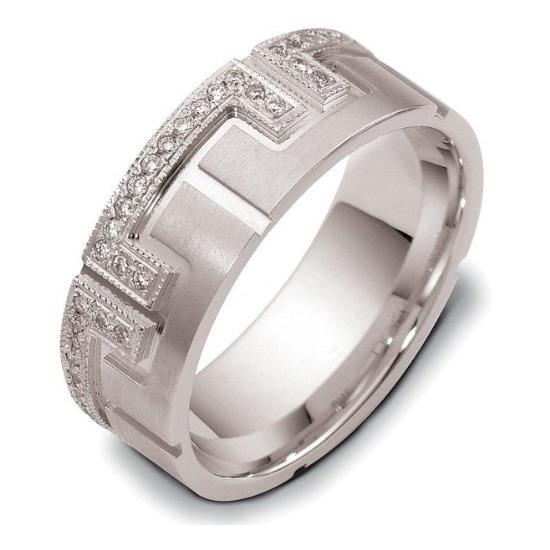 Обручальное кольцо с бриллиантами серии "Diamond" из золота 585 пробы