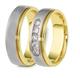 Обручальные кольца эксклюзивные дизайнерские белое и желтое золото
