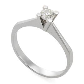 Помолвочное кольцо с 1 бриллиантом 0,30 ct 4/5 белое золото, артикул R-RO52468