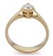 Помолвочное кольцо с бриллиантом 0,50 ct 6/6 желтое золото сертификат GIA