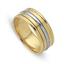 Обручальное кольцо из двухцветного золота 585 пробы, артикул R-ДК 028, цена 38 880,00 ₽